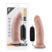 Dr. Skin - Dr. Joe Vibrator With Suction Cup 8'' - Vanilla - Image 6