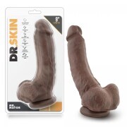 Dr. Skin - Mr. Mayor Dildo With Suction Cup 9'' - Chocolate - Image 5