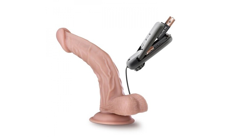 Dr. Skin - Dr. Sean Vibrator With Suction Cup 8'' - Vanilla - Image 3