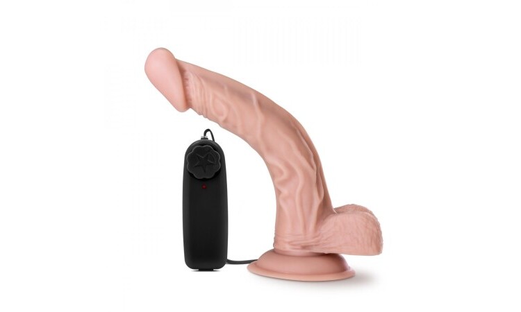 Dr. Skin - Dr. Sean Vibrator With Suction Cup 8'' - Vanilla - Image 1