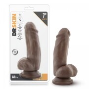 Dr. Skin - Mr. Smith Dildo with Suction Cup 7'' - Chocolate - Image 3