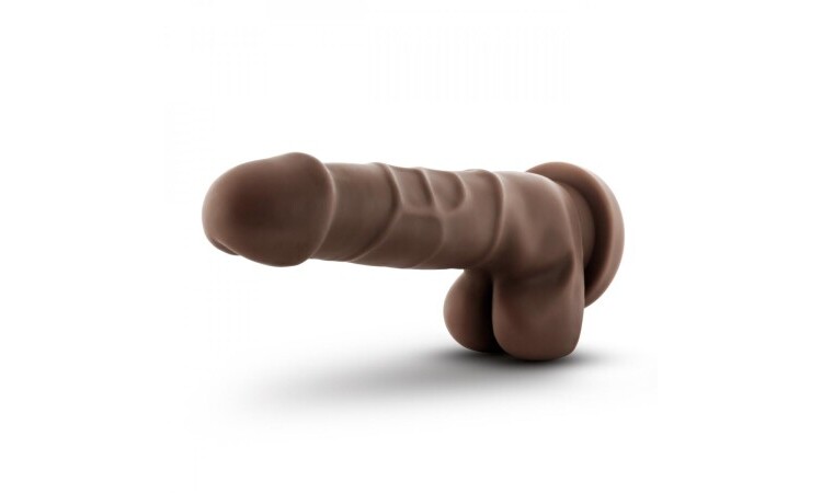 Dr. Skin - Realistic Dildo With Suction Cup 7.75'' - Chocolate - Image 3