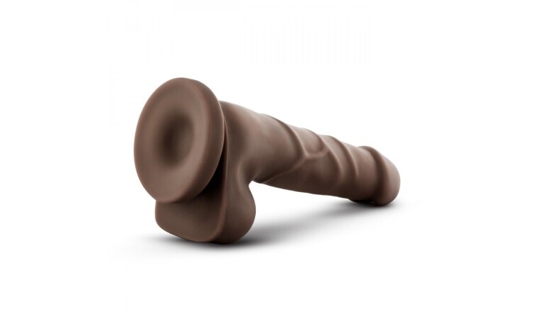 Dr. Skin - Realistic Dildo With Suction Cup 7.75'' - Chocolate - Image 4