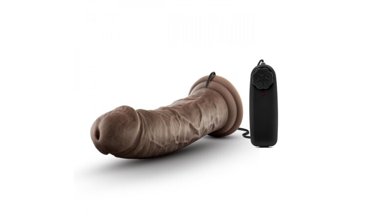 Dr. Skin - Dr. Joe Vibrator With Suction Cup 8'' - Chocolate - Image 3