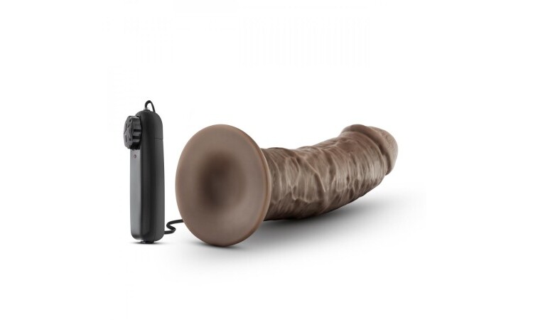 Dr. Skin - Dr. Joe Vibrator With Suction Cup 8'' - Chocolate - Image 4