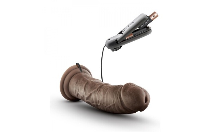 Dr. Skin - Dr. Joe Vibrator With Suction Cup 8'' - Chocolate - Image 5