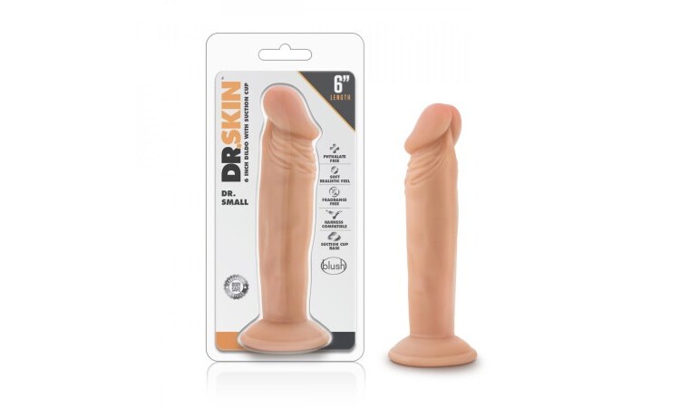 Dr. Skin - Dr. Small Dildo With Suction Cup 6.5'' - Vanilla - Image 6
