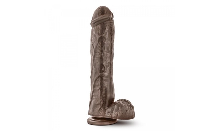 Dr. Skin - Mr. Savage Dildo With Suction Cup 11.5''  - Chocolate - Image 1