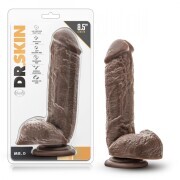 Dr. Skin - Mr. D. Dildo With Suction Cup 8.5'' - Chocolate - Image 5