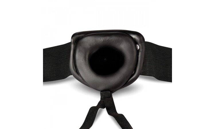 Dr. Skin - Hollow Strap On Dildo 7.5 inch - Black - Image 4