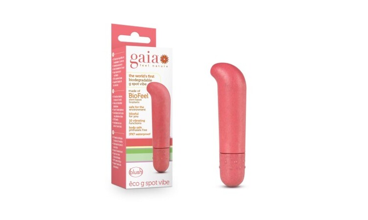 Gaia Eco G-spot Vibrator - Coral - Image 4