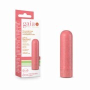 Gaia Eco Rechargeable Bullet Vibrator - Coral - Image 3