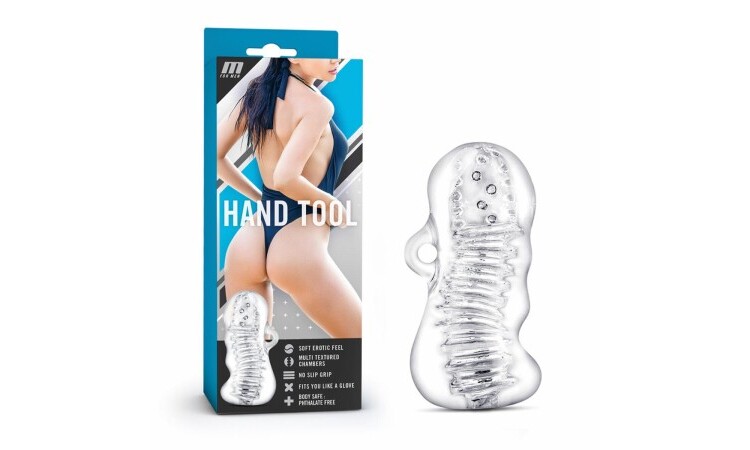 M for Men - Hand Tool Masturbator - Clear - Image 3