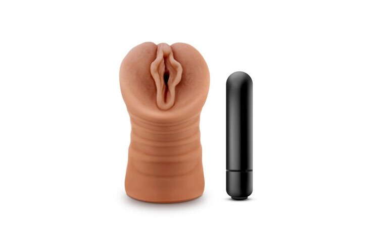 M for Men - Sofia Masturbator With Bullet Vibrator- Vagina - Image 1