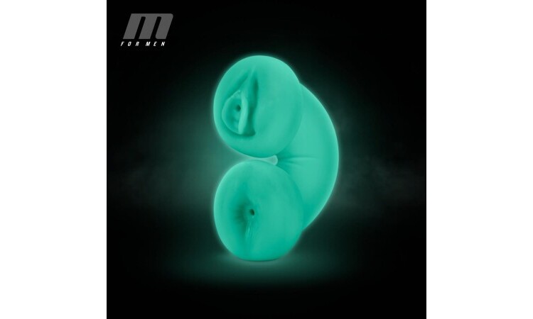 M for Men - Soft and Wet - Double Trouble Masturbator Glow in the Dark - Image 3