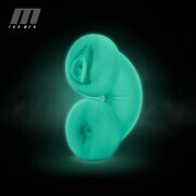 M for Men - Soft and Wet - Double Trouble Masturbator Glow in the Dark - Image 3