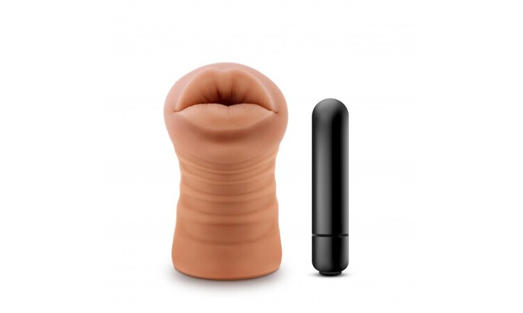 M for Men - Isabella Masturbator With Bullet Vibrator- Mouth - Image 1