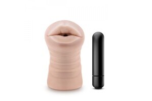 M for Men - Skye Masturbator With Bullet Vibrator - Mouth