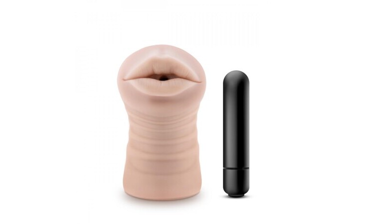 M for Men - Skye Masturbator With Bullet Vibrator - Mouth - Image 1