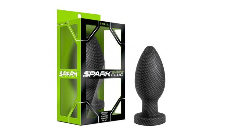 Spark - Silicone Anal Plug Carbon Fiber - Small - Image 4