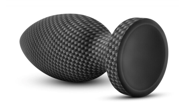 Spark - Silicone Anal Plug Carbon Fiber - Large - Image 3