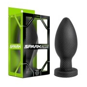 Spark - Silicone Anal Plug Carbon Fiber - Large - Image 4