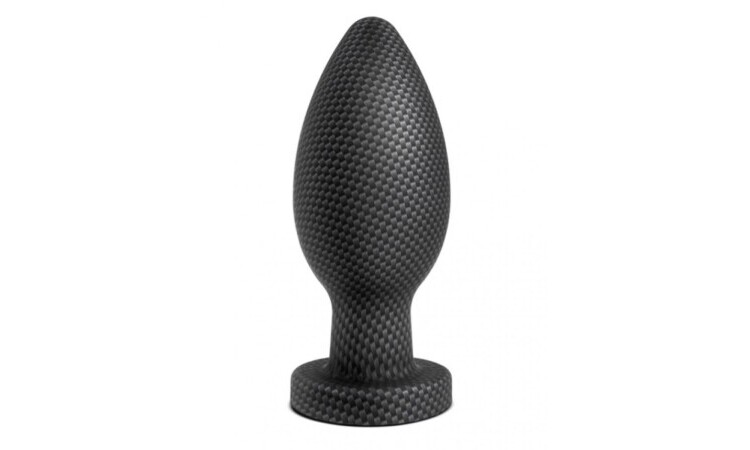 Spark - Silicone Anal Plug Carbon Fiber - Large - Image 1