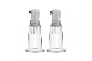 Temptasia - Nipple Pumping Cylinders - Set of 2 (0.75 Inch Diameter) - Clea