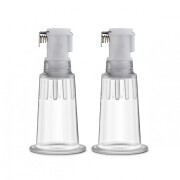 Temptasia - Nipple Pumping Cylinders - Set of 2 (0.75 Inch Diameter) - Clea - Image 1