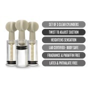 Temptasia - Clit And Nipple Twist Suckers - Set of 3 - Clear - Image 3