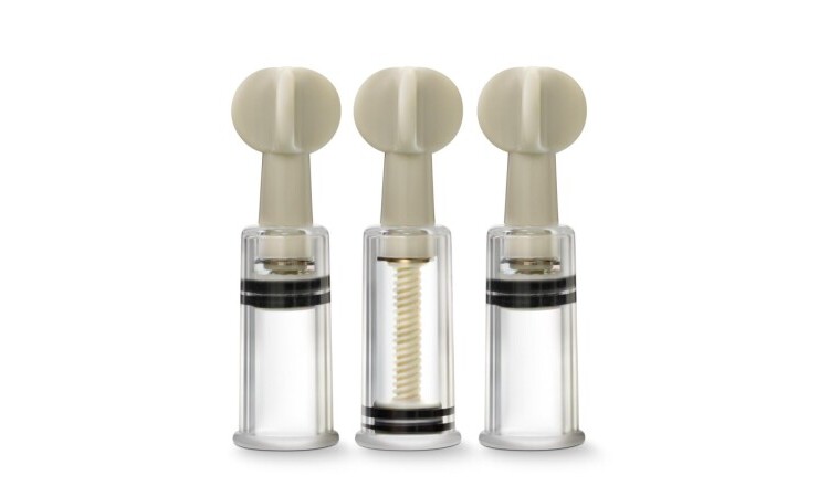 Temptasia - Clit And Nipple Twist Suckers - Set of 3 - Clear - Image 1