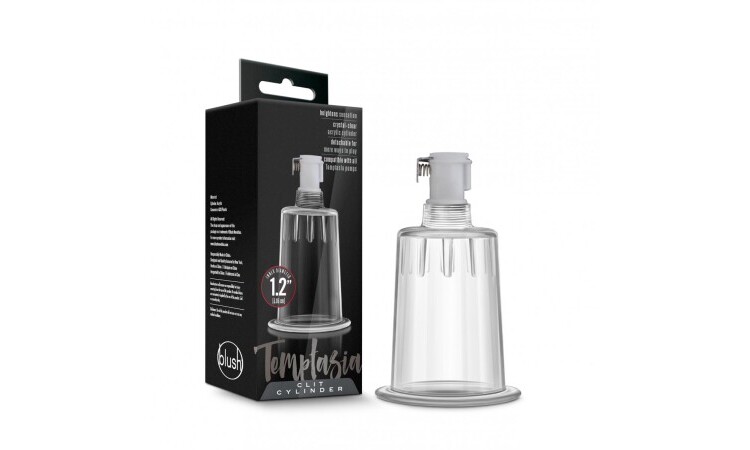 Temptasia - Clit Cylinder  - 1.2 Inch Diameter - Clear - Image 7