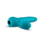 Temptasia - Luna Vibrating Strapless Strap-on - Teal - Image 3