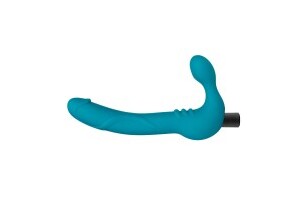 Temptasia - Luna Vibrating Strapless Strap-on - Teal