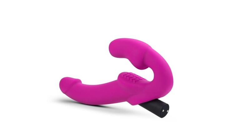 Temptasia - Estella Vibrating Strapless Strap-on - Pink - Image 1