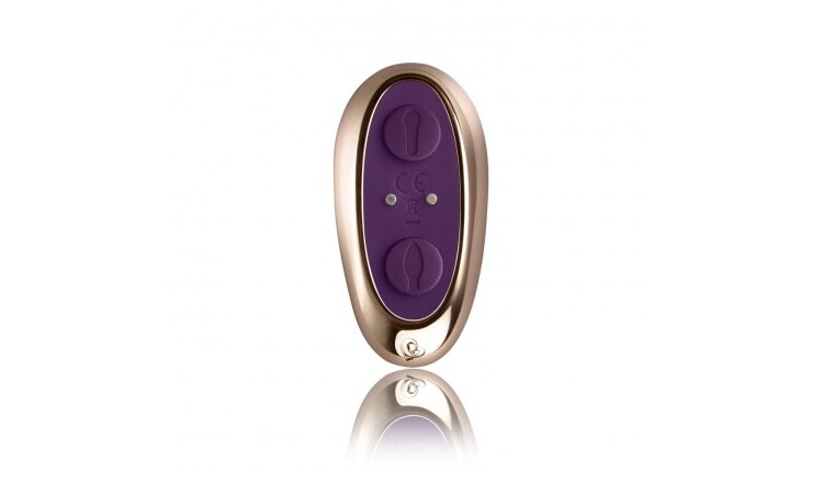 Rocks-Off - Cocktail Couples' Vibrator - Burgundy - Image 3