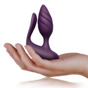 Rocks-Off - Cocktail Couples' Vibrator - Burgundy - Image 4