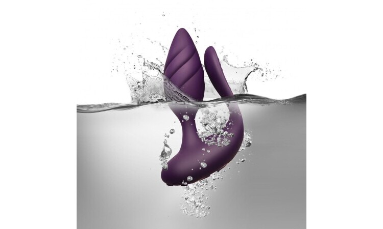Rocks-Off - Cocktail Couples' Vibrator - Burgundy - Image 5