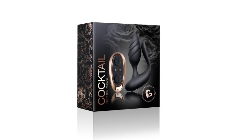 Rocks-Off - Cocktail Couples' Vibrator - Black - Image 6