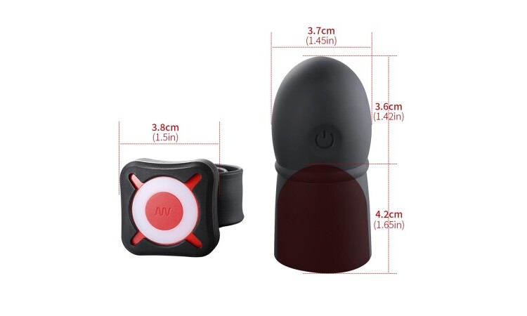 OTOUCH - Super Striker Lengthening Penis Sleeve with Vibrations - Black - Image 4