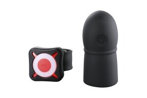 OTOUCH - Super Striker Lengthening Penis Sleeve with Vibrations - Black