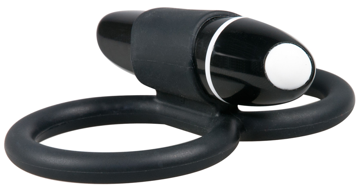 Ребристая насадка для двойного проникновения с подхватом мошонки Black Velvets Cock & Ball Ring 5335560000ring - Orion - Двойное проникновение - Купить
