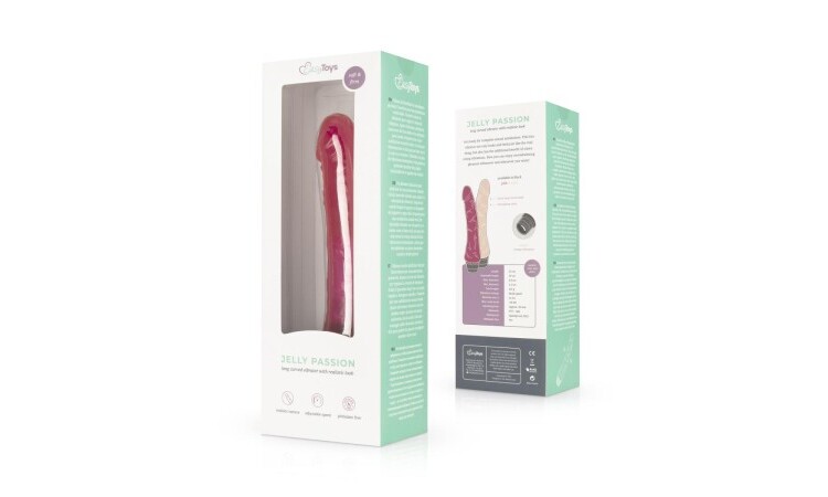Jelly Passion - Realistic Vibrator - Pink - Image 2