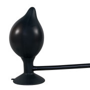 True Black inflatable Analplug - Image 3