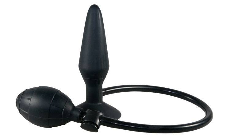 True Black inflatable Analplug - Image 1