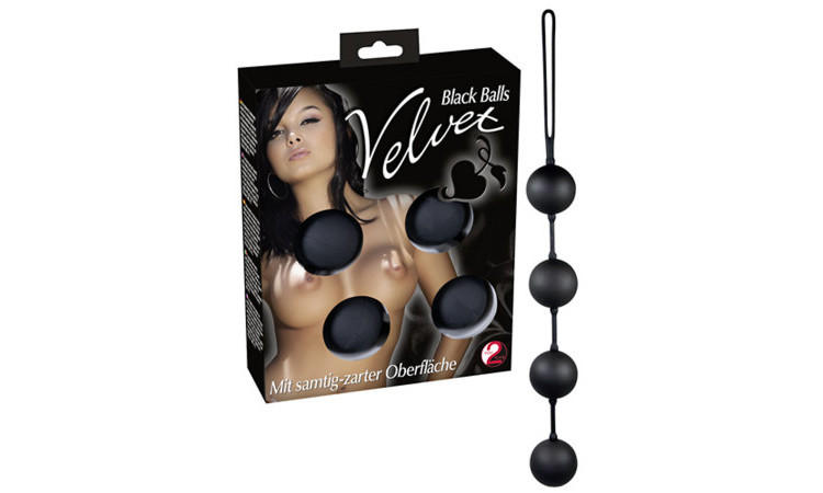 Black love string with 4 balls - Image 3