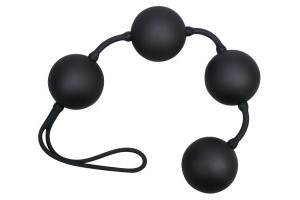 Black love string with 4 balls