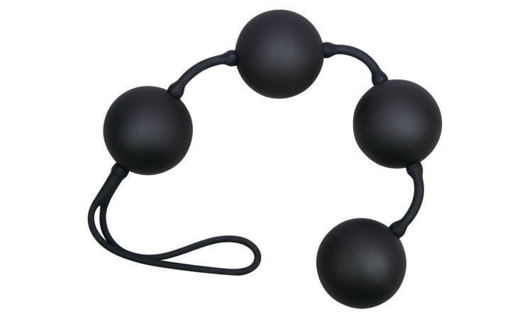 Black love string with 4 balls - Image 1
