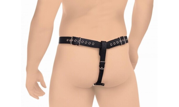 Penis Chastity Belt With Silicone Anal Plug - Image 3