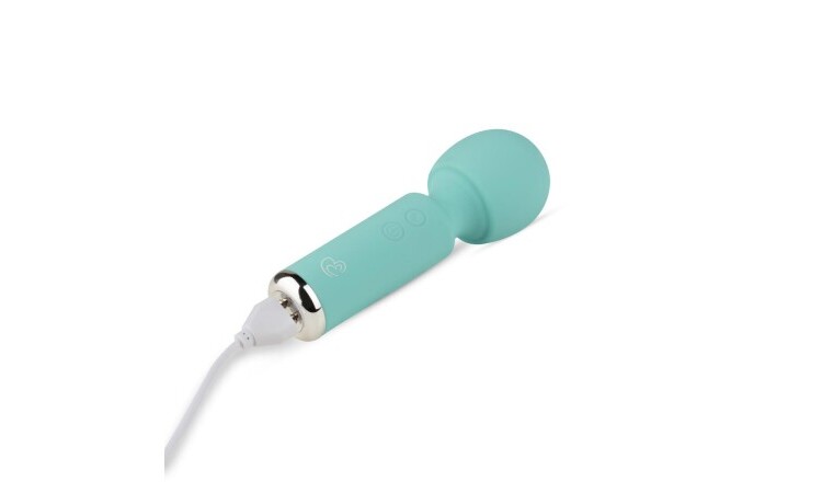 Mini Vibe Wand Vibrator - Aqua - Image 4